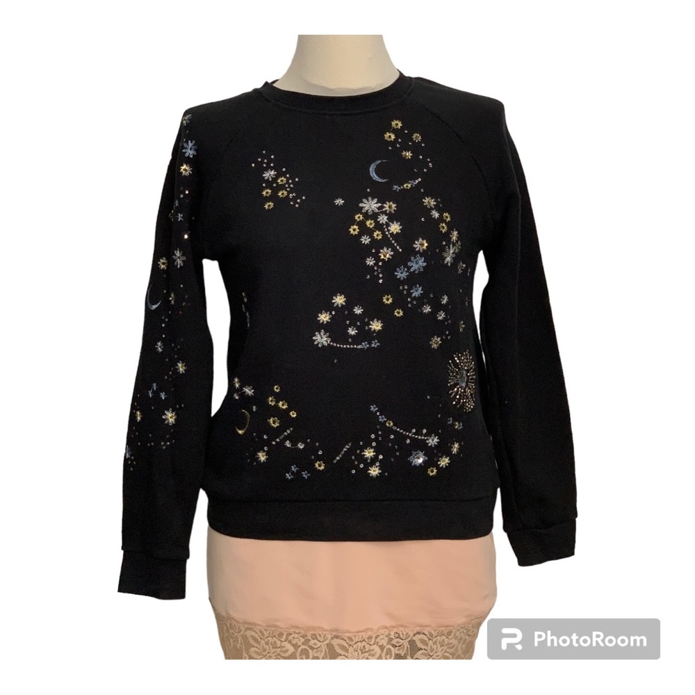 Whistle’s Embellished Sweatshirt SZ S